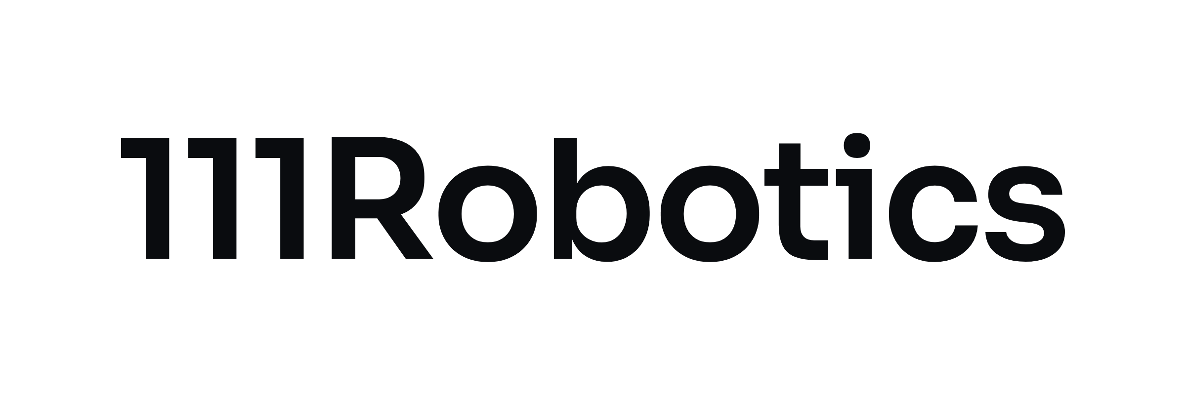 Logo de 111Robotics — Logo negro sin fondo